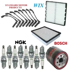 Tune Up Kit Filters Wire Spark Plugs For CADILLAC ESCALADE ESV V8 6.2L 2007-2008