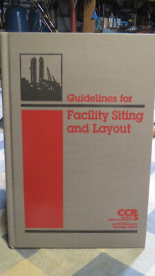 Guidelines for Siting and Layout of Facilities by Ccps: New old Stock 2003 CR