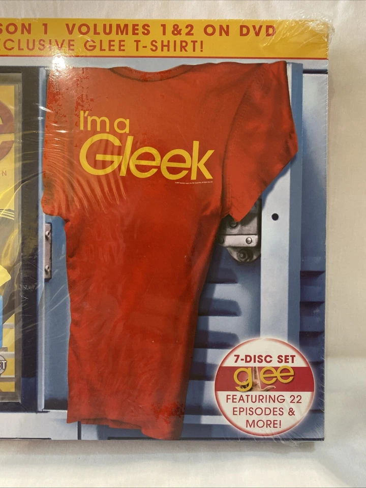 GLEE Complete First Season (2010) ~ 7 Disc Set & I’m A Gleek T-shirt ~ NEW - image 3 of 4