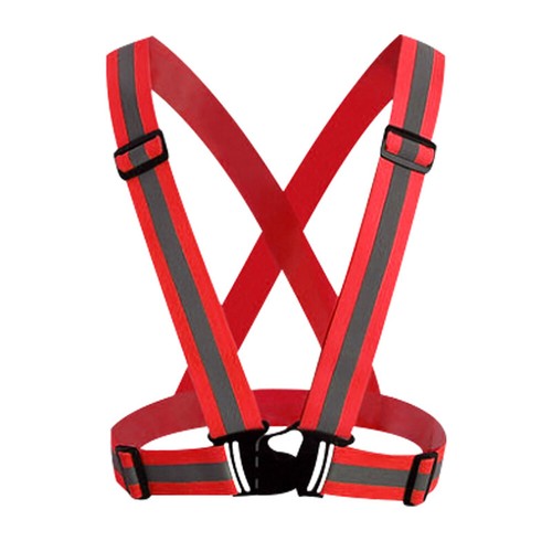 Hi Viz Vest High Vis Safety Visibility Waistcoat Reflective Belt Cycling Strap - Picture 13 of 27