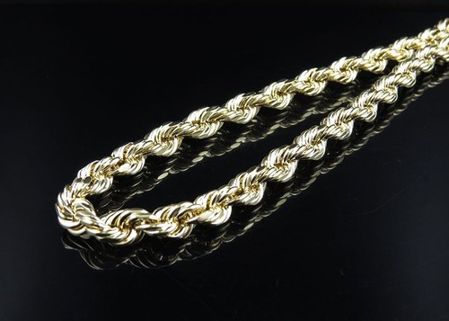 Herren Hohlseil Kette 7 mm in 10 K Gelbgold 22-30 Zoll - Bild 2 von 8