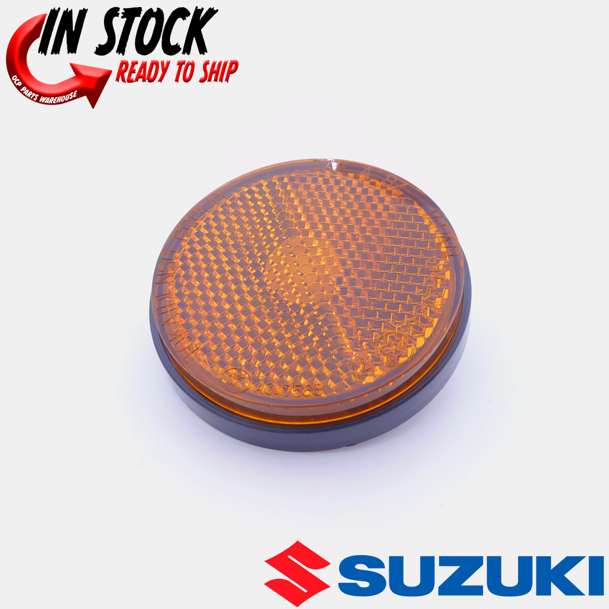 NEW OEM SUZUKI FRONT REFLECTOR LEFT RIGHT AMBER REFLECT 35950 NEW OEM SUZUKI FRONT REFLECTOR LEFT RIGHT AMBER REFLECT 35950