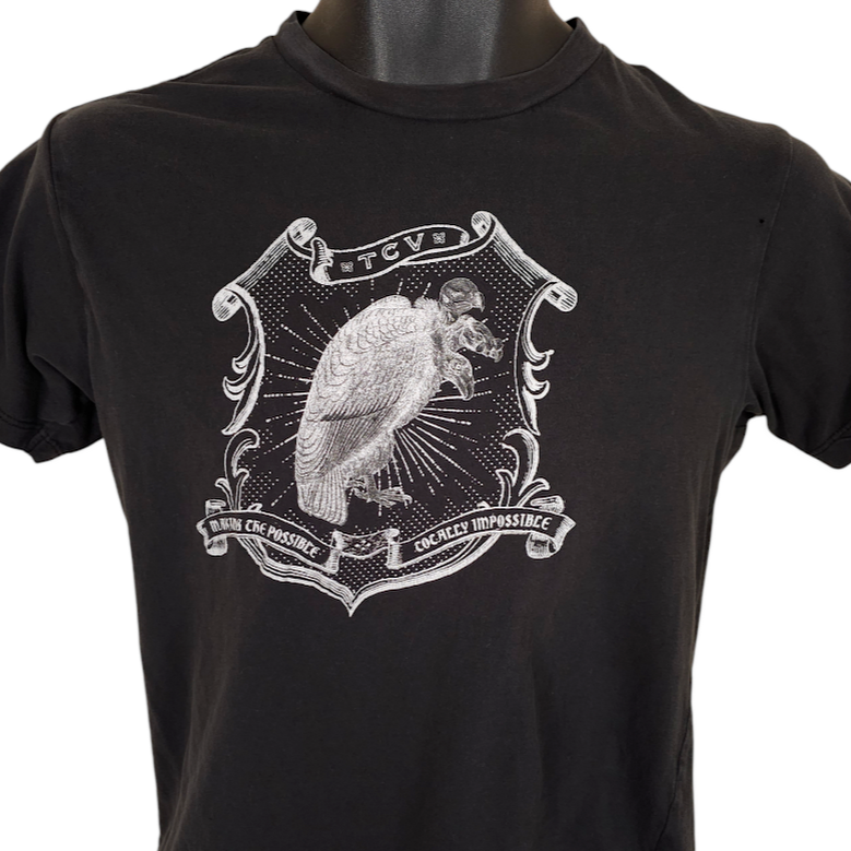 Them Crooked Vultures T Shirt Mens Size XS Black TCV Hard Rock 