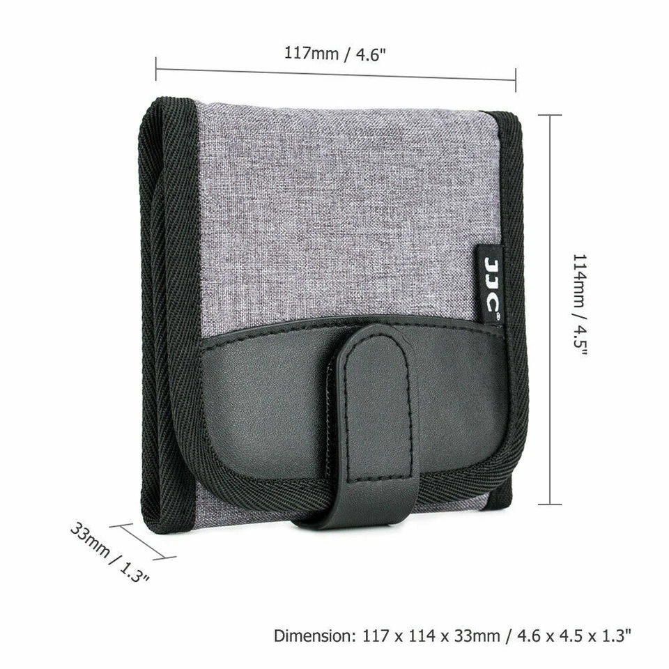 3/4/10 Slots Lens Filter Case Pouch Bag for UV CPL ND Filter 58mm 62mm 82mm etc - Image 4 of 4