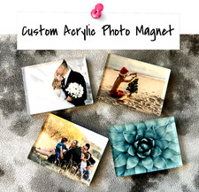 Custom Acrylic Photo Refrigerator Locker Magnets 2.36"x3.15"  6x8cm 