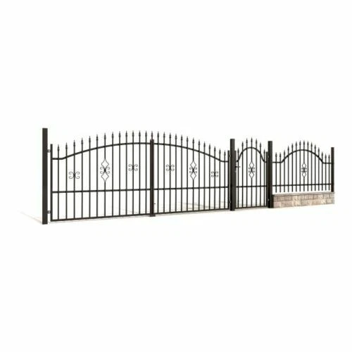 Einfahrtstor Einfahrt 3 3,5 4m E Antrieb Anthrazit/Schwarz Hoftor Metalltor Tor - Bild 17 von 17