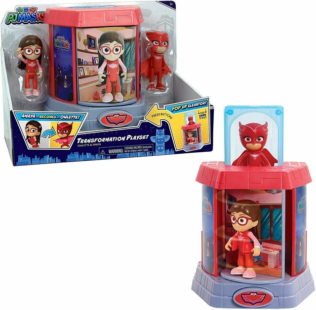 2019 PJ Masks Amaya Owlette Transforming Action Figures Playset Kids