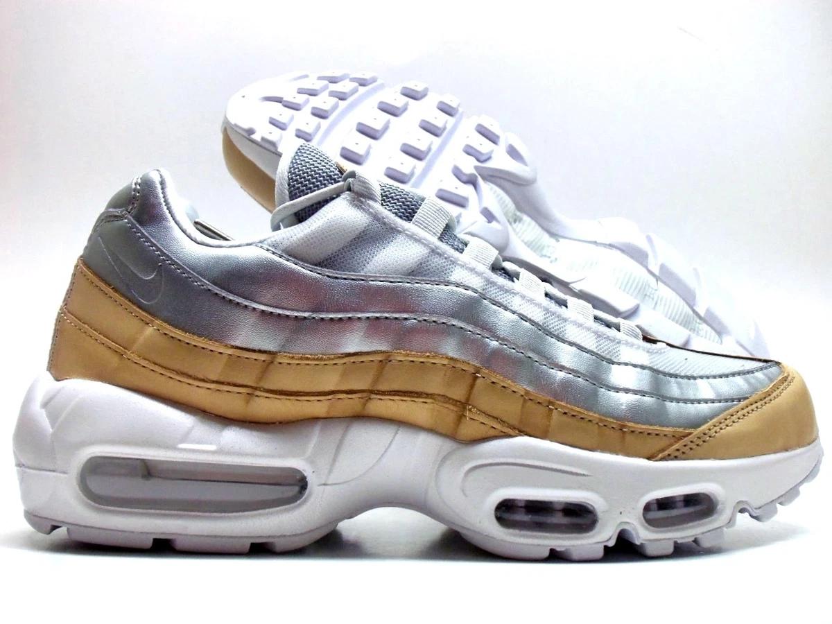 Onbelangrijk Tirannie sigaret NIKE AIR MAX 95 SE PREMIUM PLATINUM/SILVER SZ WOMEN&#039;S 10.5/MEN&#039;S  9 [AH8697-002] | eBay