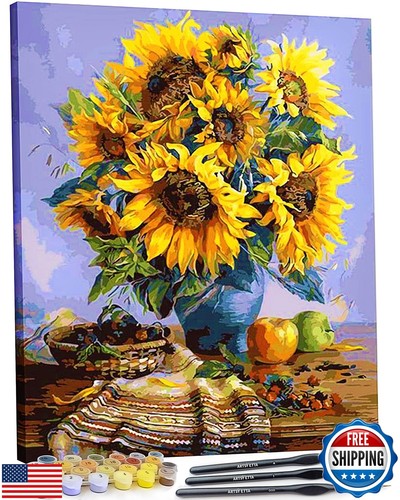 Artsy Etta Paint by Numbers for Adults Framed Canvas - Adults' Paint-by-Numbe