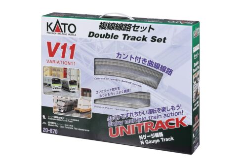 KATO N Gauge V11 Double Track Set 20-870 Unitack Railway Model Rail Set - Picture 1 of 5