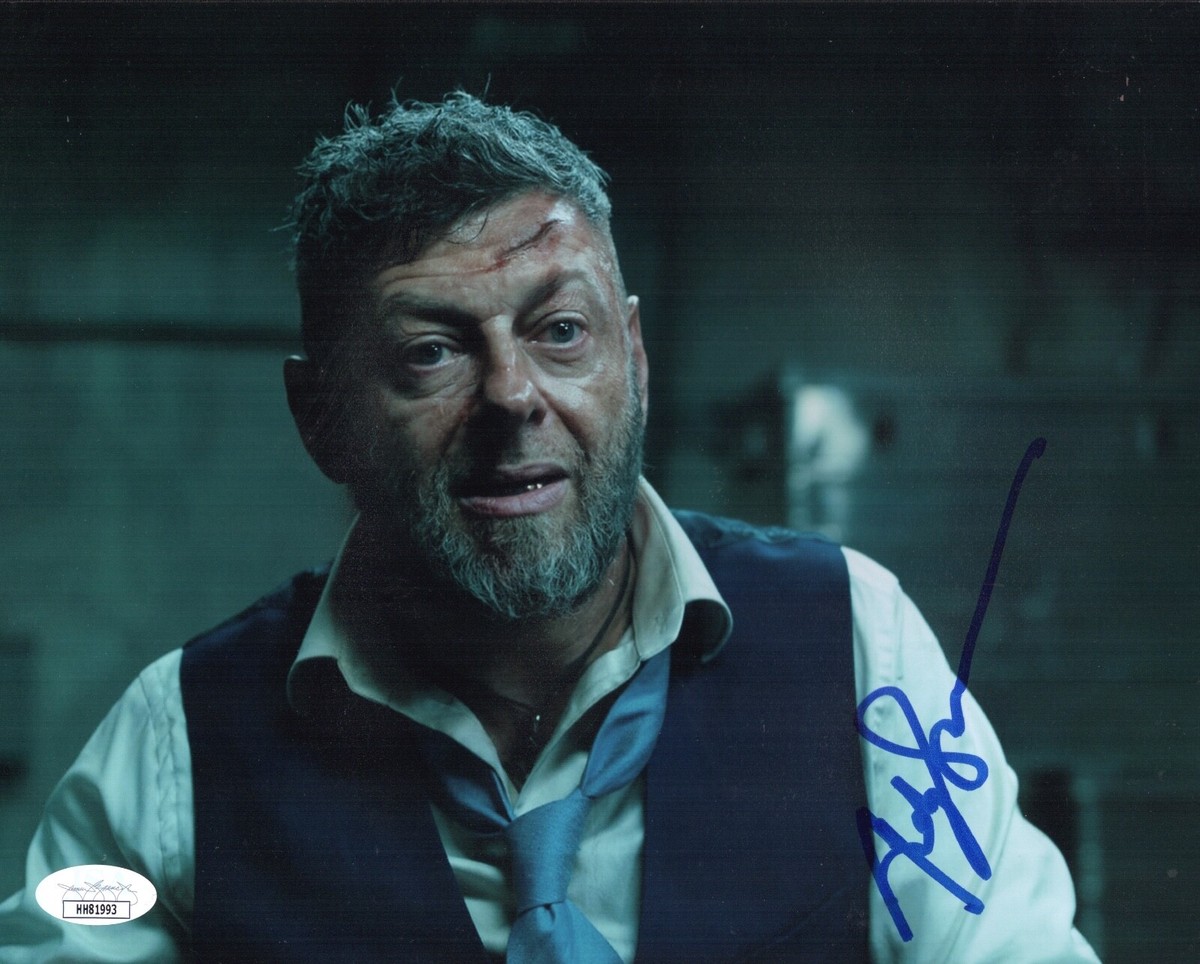 Andy Serkis BLACK PANTHER Signed Ulysses Klaue 8x10 Photo