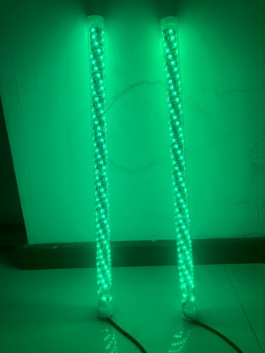 Pair of 2FT RGB Brightest Spiral LED Strips Whip Lights Twist Tube Bluetooth APP - Picture 6 of 11