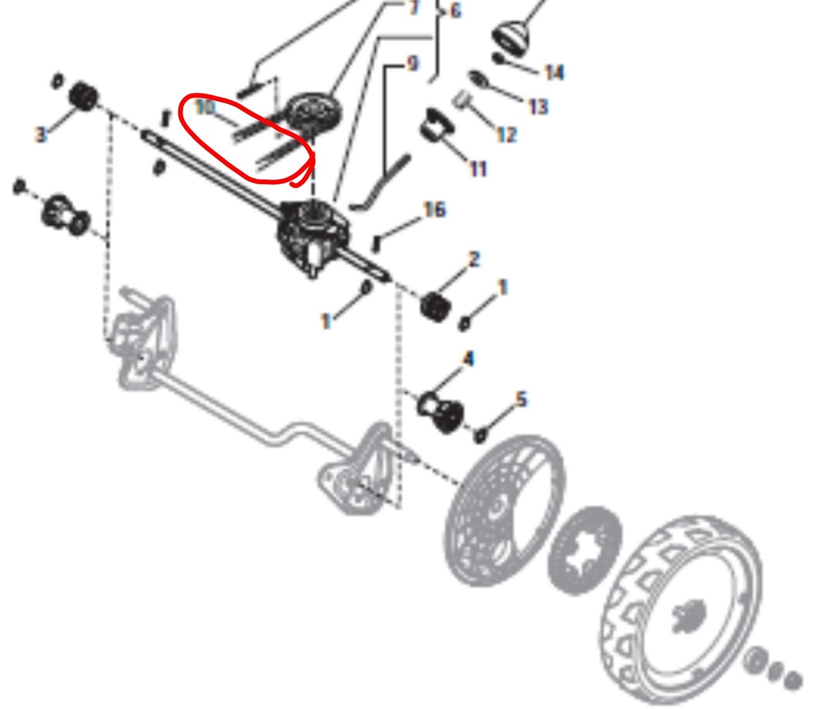 Lawnking Champion Castel Garten R434TR Drive Getriebe Gürtel