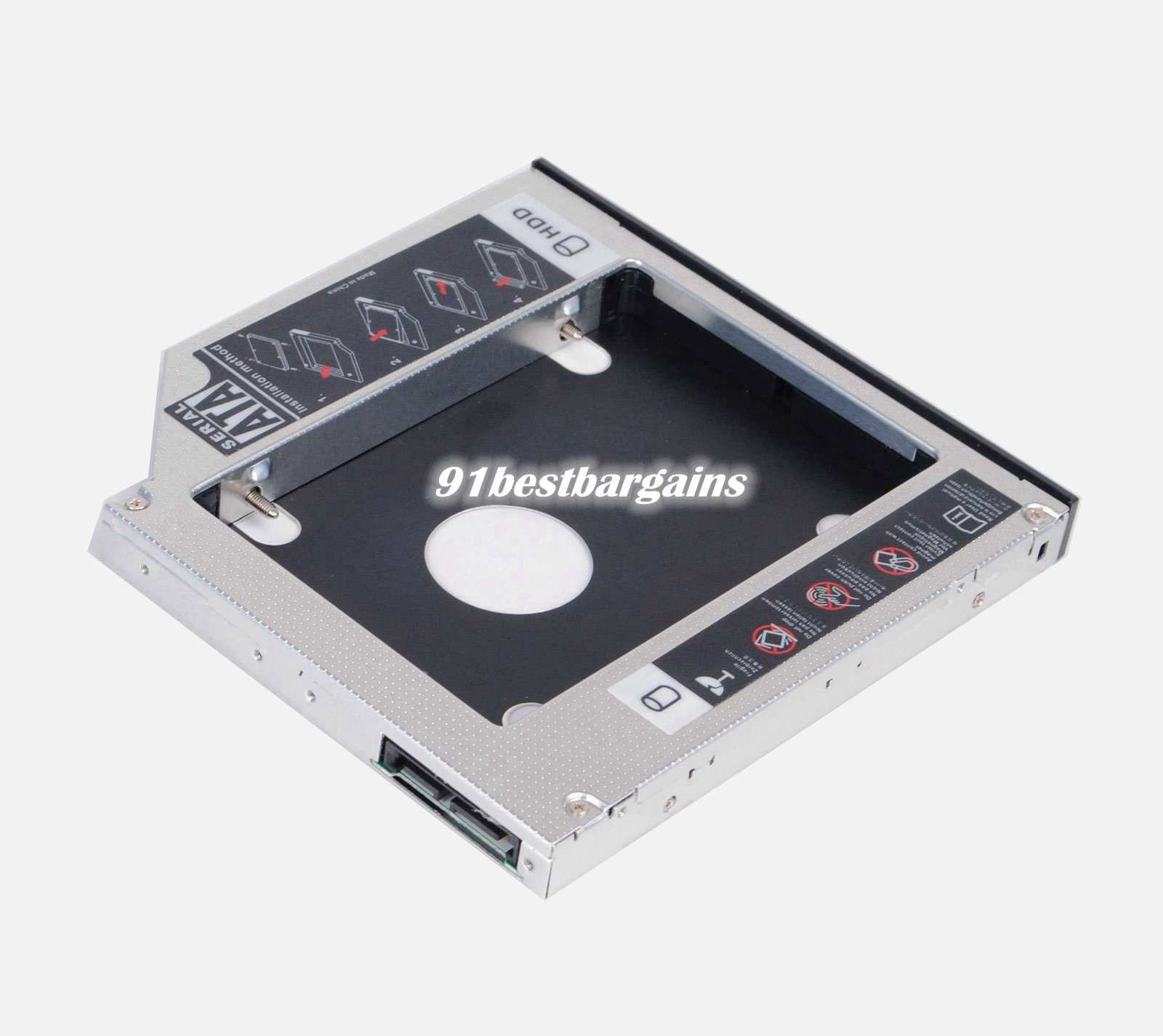 2nd Hard Drive HDD SSD Caddy Adapter for TOSHIBA Satellite C660 C655