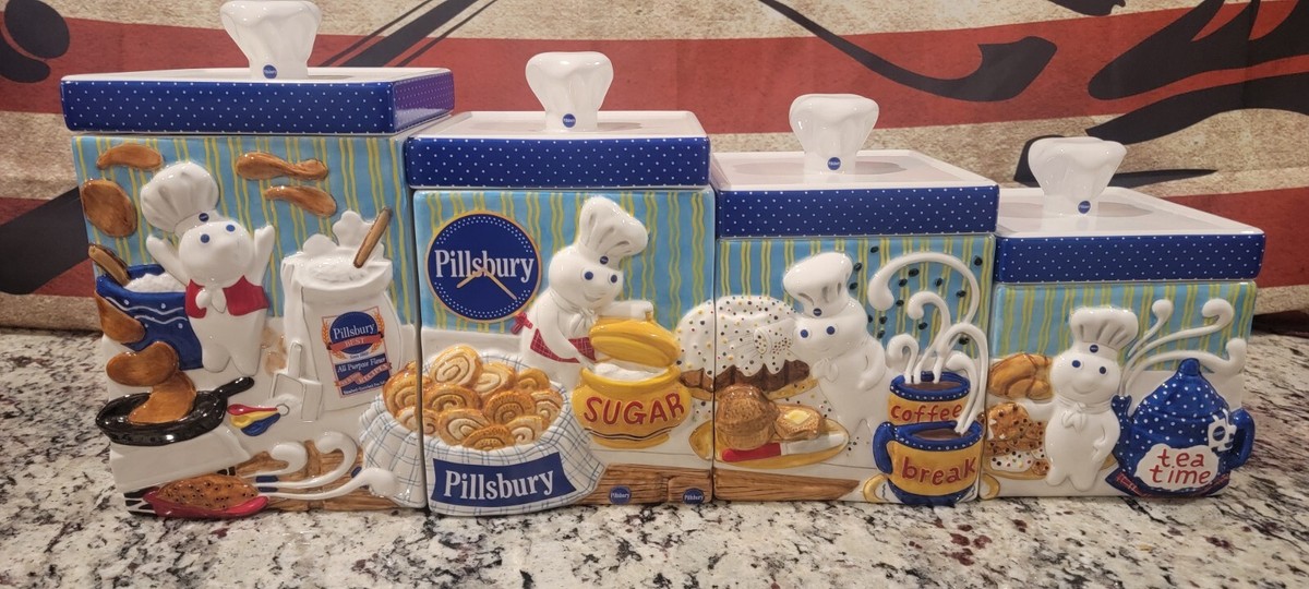 Doughboy Pillsbury ドゥボーイ ホーロー容器セット Doughboy