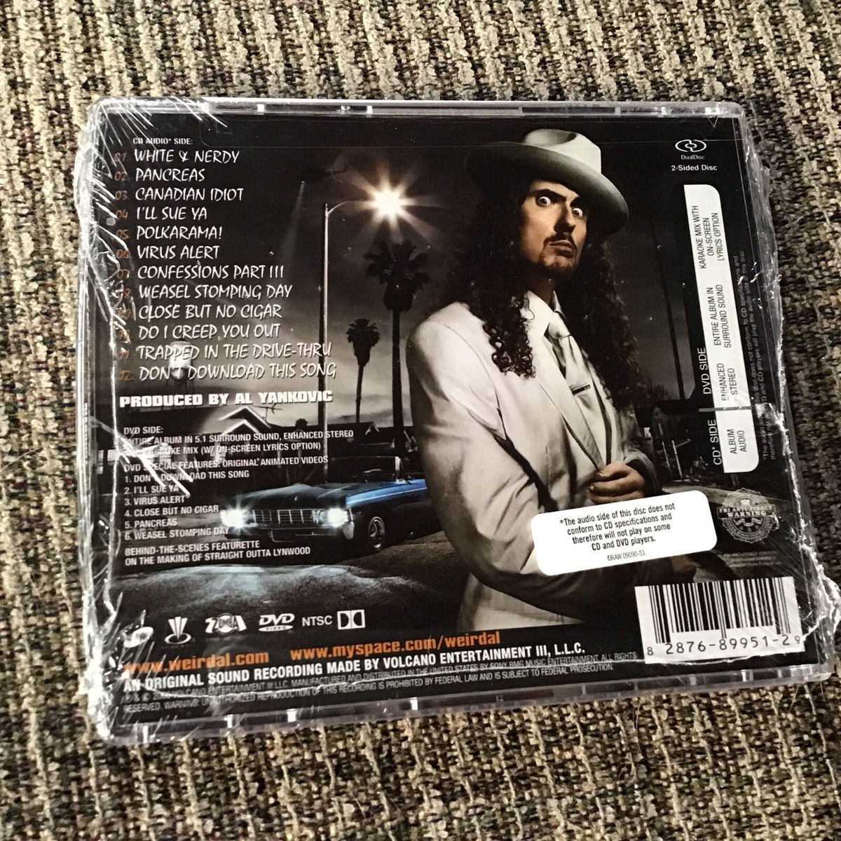 WEIRD AL” YANKOVIC STRAIGHT OUTTA LYNWOOD BRAND NEW DUALDISC