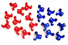 20 GOLIATH INDUSTRIAL ABS 1/2" RED & BLUE REPLACEMENT SOCKET RACK RAIL CLIPS