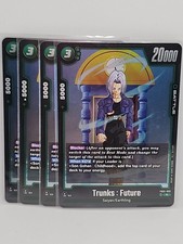 Dragon Ball Super CCG Trunks : Future FB01-092 Rare Foil Anime Card Playset X4
