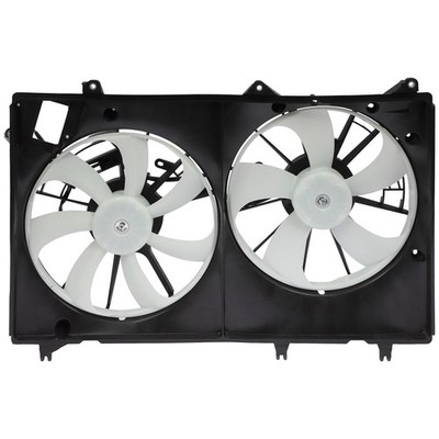 Radiator Condenser Cooling Fan Assembly for 2010-2013 Toyota Highlander 3.5L