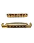 Faber Gold AGED Bridge + Tailpiece set, ABR-1, brass saddles