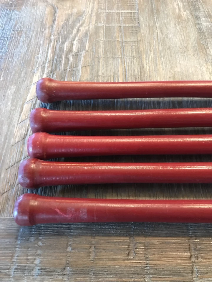 Lote de 5 mini bates de béisbol 1996 Cincinnati Reds Souvernir 22" Tei MLB color rojo Foto 4 de 4