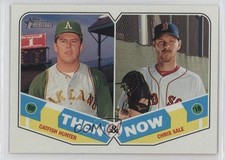 2018 Topps Heritage Then and Now Chris Sale Catfish Hunter #TN-15 HOF 0hh