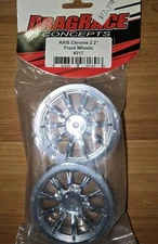 DragRace Concepts AXIS 2.2" Drag Racing Front Wheels w/12mm Hex (Chrome) (2)