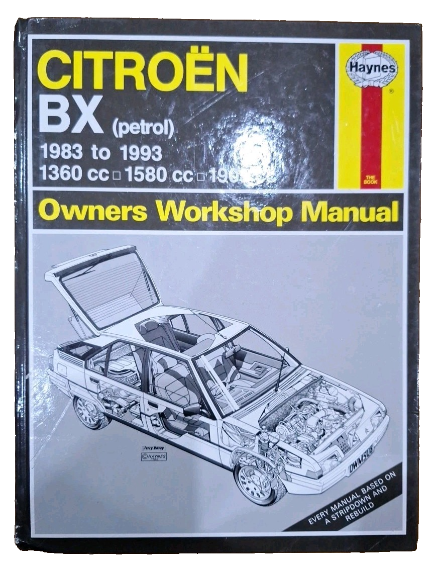 Haynes Citroen BX (Petrol) 1983 to 1993 Owners Workshop Manual Next Day Delivery