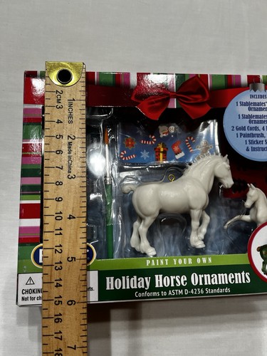 Breyer Stablemates Paint Your Own Holiday Horse Ornaments 1:32 Scale Holiday Kit - Picture 7 of 8