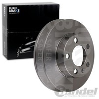 2X Eurobrake Bremsscheiben 230Mm Voll Hinten Passend FÜR Audi A1 A2 A3 TT Seat