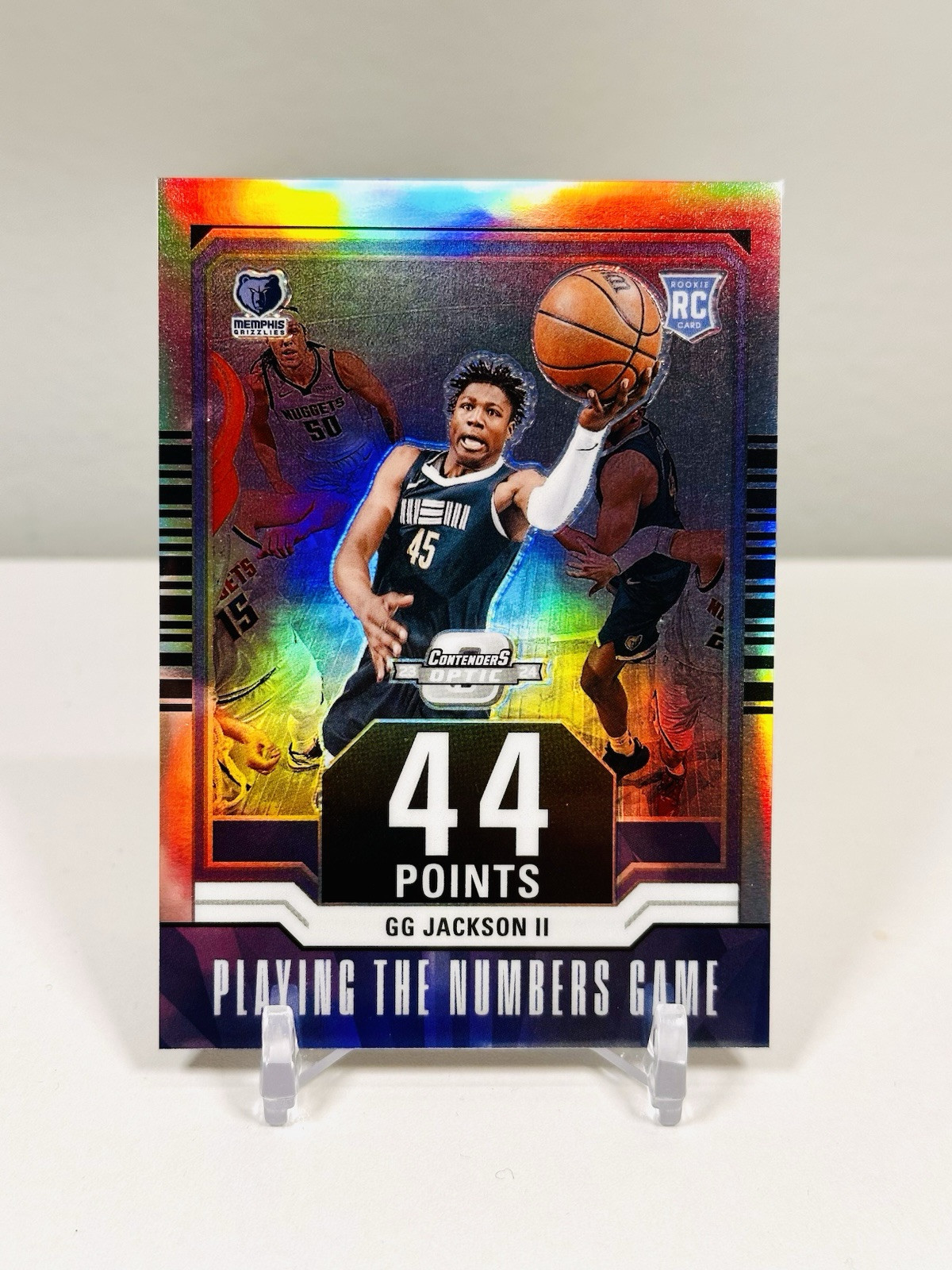 2023-24 Panini Contenders Optic GG Jackson II Playing the Numbers Game Silver RC