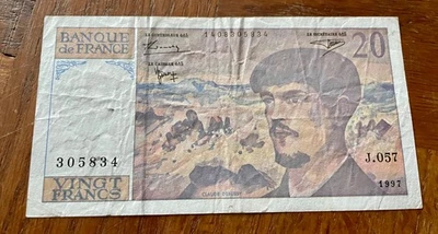 BILLET DE 20 FRANCS DEBUSSY de 1997 - Photo 1/2