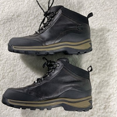Timberland Hiking Boots Men s 6 Brown Leather Waterproof Mid Lace Up Trail 