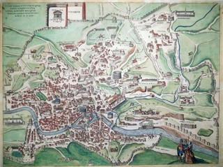 Etching Rome in Antiquity Braun & Hogenberg 1575 City Book F 11908