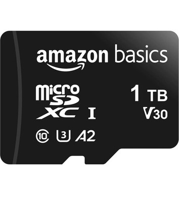 Amazon Basics 1TB MicroSDXC Memory Card NEW SEALED W/ Full Size Adapter 100 MB/S