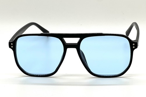 Gafas de sol clásicas elegantes modernas de gran tamaño con escudo de hip hop grandes lentes azules - Imagen 40 de 52