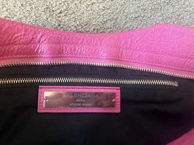 Authentic Balenciaga Pink City Bag w Mirror, Detachable Strap