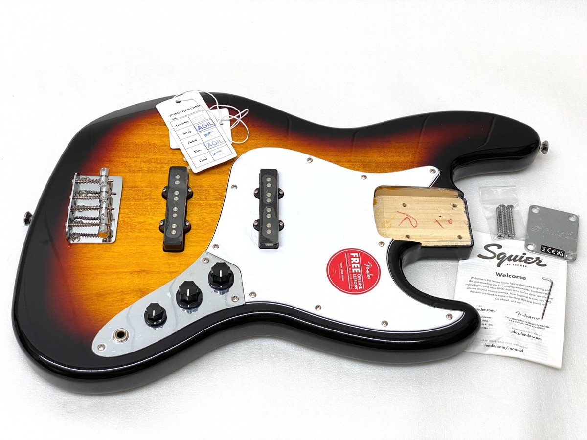 Genuine Fender Squier FULLY LOADED Jazz J BASS BODY 3 Tone