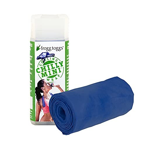 Chilly Mini Cooling Neck Towel, 29" x 3" Blue - Picture 2 of 8