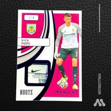 Nick Pope - Panini Immaculate 2021 - Bota Memorabilia EPL 2/4 Nike Usado en juegos