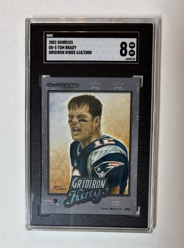 Tom Brady #GK-5 2002 Panini Donruss Gridiron Kings card