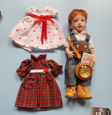 Clothes lot for Kish 7.5'' Riley's World Dolls, 2 dresses Madeleine, no doll