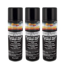 Custom Coat 1k High Build Primer - Grey - Automotive And Industrial Use 3 Pack
