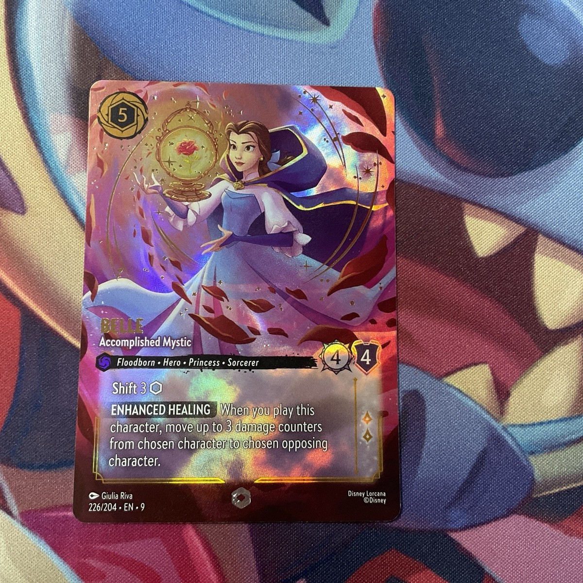 Disney Lorcana Fabled Belle Accomplished Mystic Enchanted 226/204