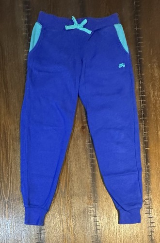 Nike Sweat Pants Girls Lot Of 3 Blue Purple Size 8 10 - Picture 2 of 4