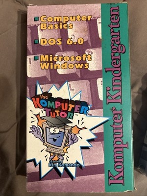 Komputer Kindergarten VHS Set 1993 Kim Komando Educational Computer Basics