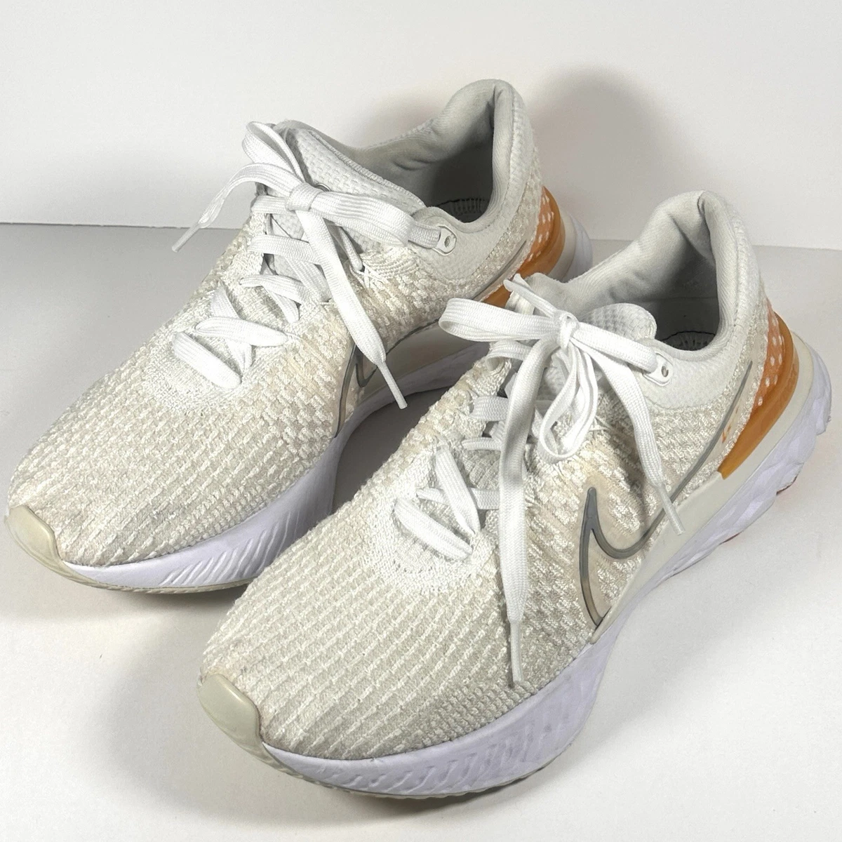 Nike React Infinity Run Flyknit 3 White Kumquat for Sale