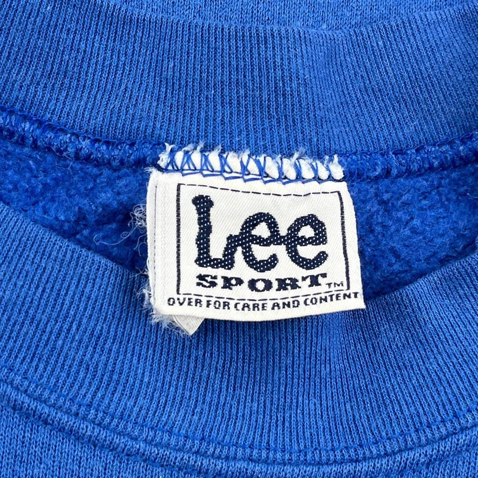 New York Giants Lee Sport Nfl Sweatshirt - XL Blue Cotton - Image 4 of 4