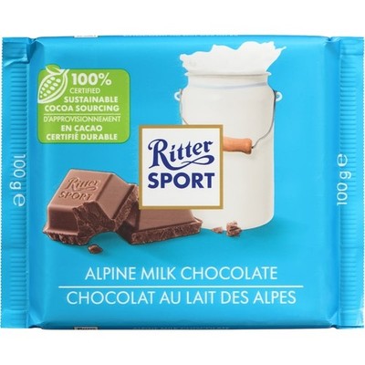 2-Pack Ritter Sport Alpine Milk Chocolate
