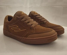 Emerica Heritic Brown Gum Mens Size 9 Skateboarding ES Spitfire Baker